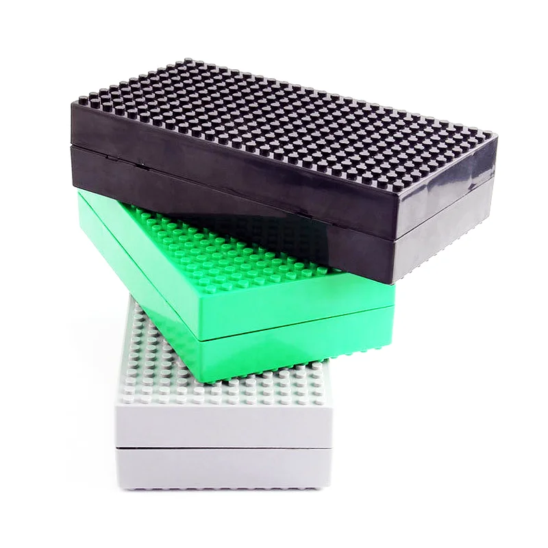 

3 Color Storage Box Bricks Collection Box Assembling Small Size Blocks Plastic Building Blocks Bucket Toy Compatible Legoinglys