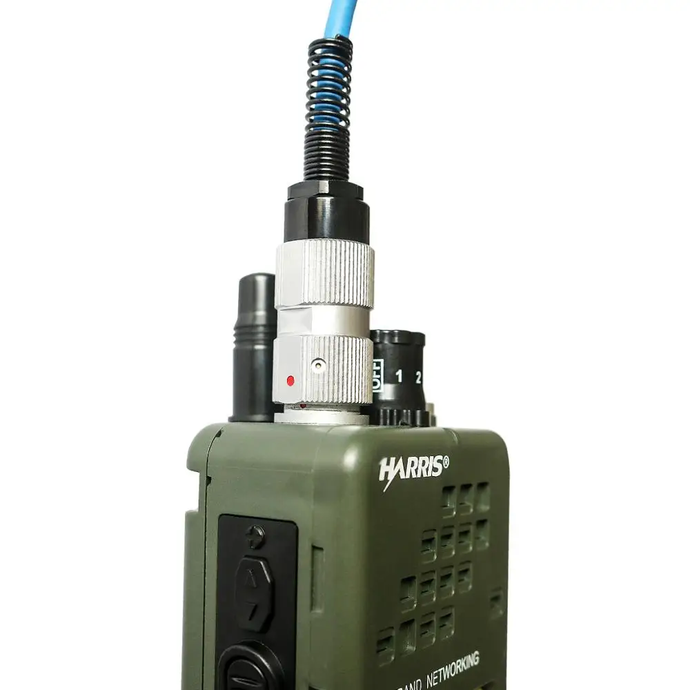 Harris Dummy Radio Case PRC-152 PRC 152 ,Military Talkie-Walkie Model for Baofeng Radio,No Function+With Peltor 6 Pin PTT plug