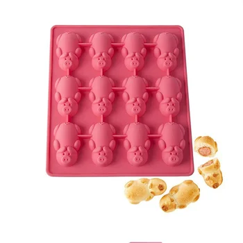 

New Silicone Chocolate cake Molds piggy Shapes Baking Tools Non-stick Cake Molds Jelly&Candy Molds 3D shape DIY Pastry Tools