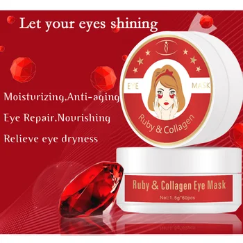 

Ruby Eye Mask Moisturizing Tighten Skin Anti-puffiness Dilute Black Circles Anti-aging Eye Mask Good Use