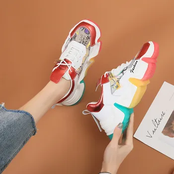 

Single shoes women 2020 hot new products new ladies new lace up sports casual shoes comfortable and breathable sports shoes