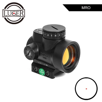 

MRO Red Dot Sight Hunting Range Built-in Adjustable Holographic Sight Scope 20mm Rail Mount Optical Sight for Hunting Airsoft