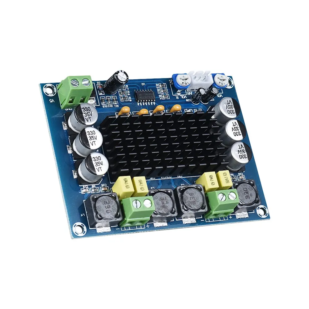 

New Arrival Dual-channel Audio Power Amplifier Module 120W + 120W Digital Stereo Amplify Board Speaker DIY Sound System