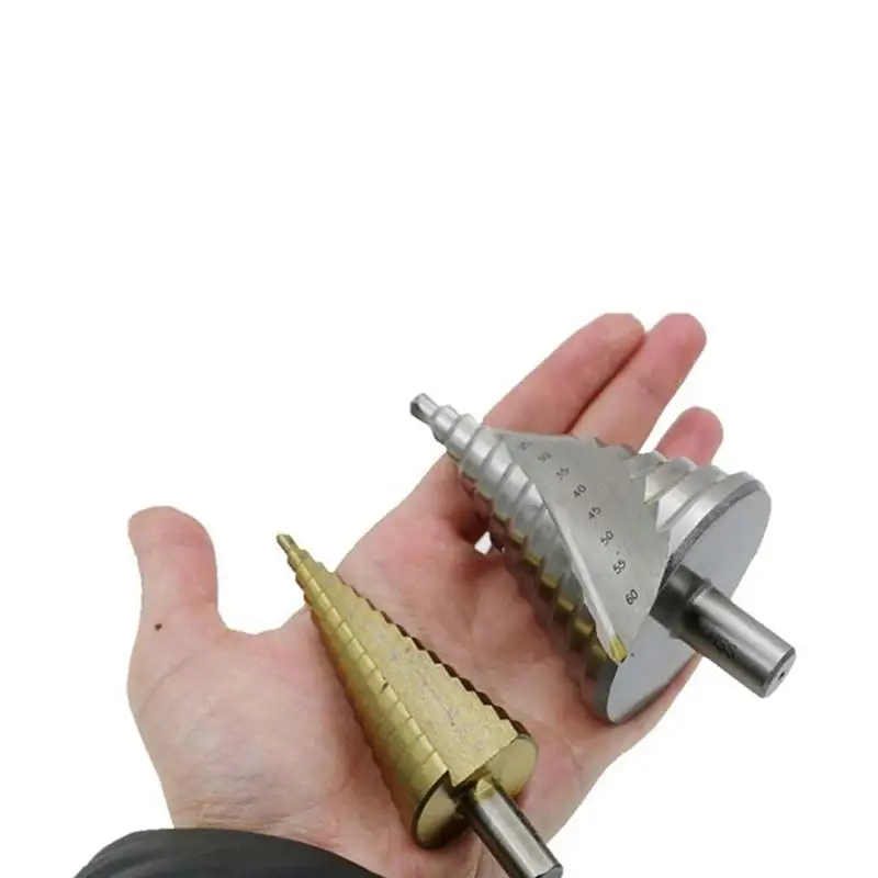 WINOMO 6-60mm Step Drill Bit 12 Steps Bit Shank Spiral Groove Step Drill Hole Cut HSS Spiral Groove Step Drill Bit Shank WINOMO 6-60mm Step Drill Bit 12 Steps Bit Shank Spiral Groove Step Drill Hole Cut HSS Spiral Groove Step Drill Bit Shank
