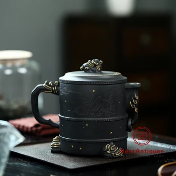 

Yixing Zisha Teapot Purple Clay Teapots Handmade Xianglong Zhizun 500cc