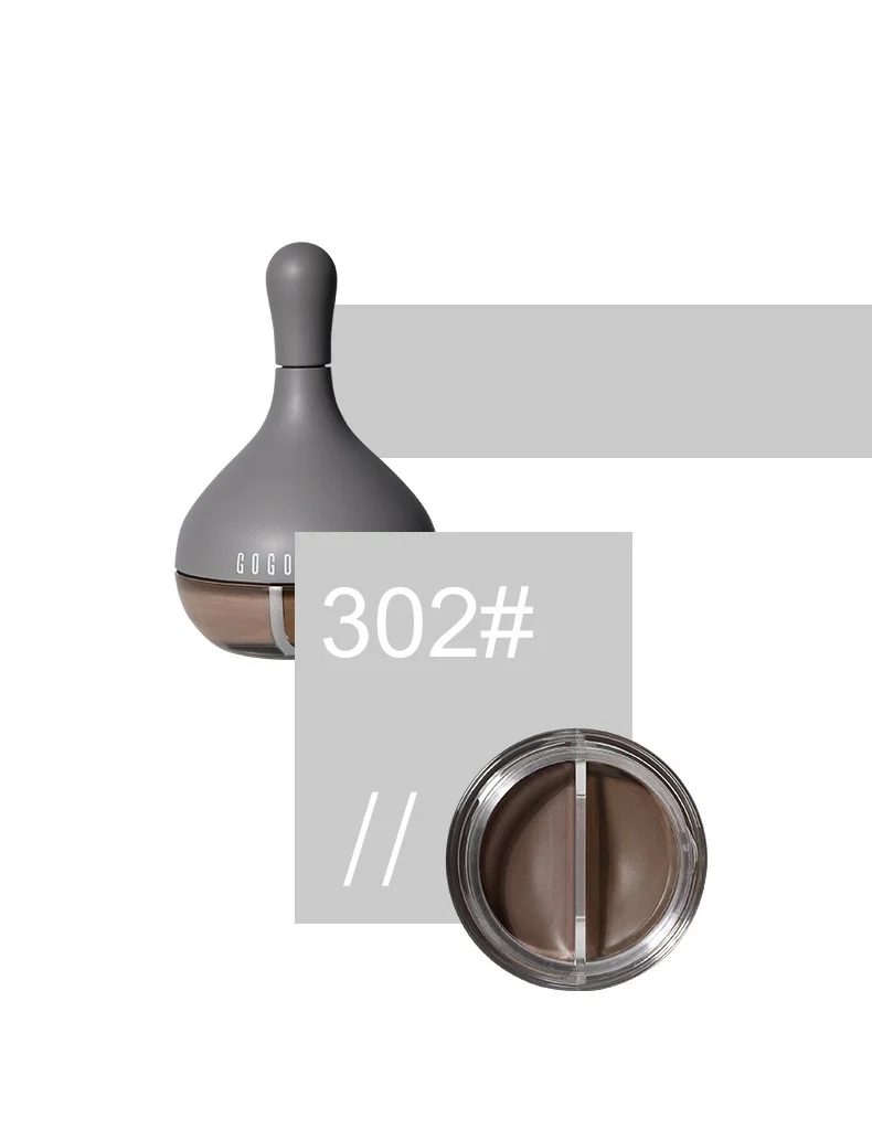 Pomada à Prova Natural de Dois Cosméticos com Escova Sobrancelha Tintura Dwaterproof Água ar Duradouro Tons Creme Matiz Maquiagem Gel 11 sobrancelha creme matiz maquiagem cosméticos com escova