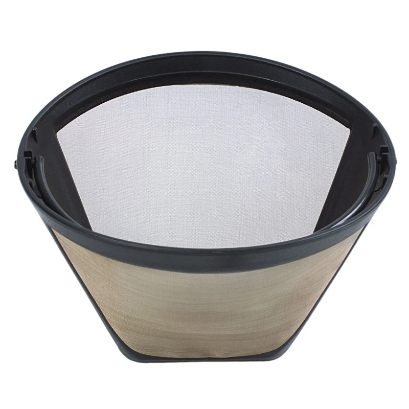 

1PC Permanent Reusable #4 Cone Shape Coffee Filter Mesh Basket Stainless New