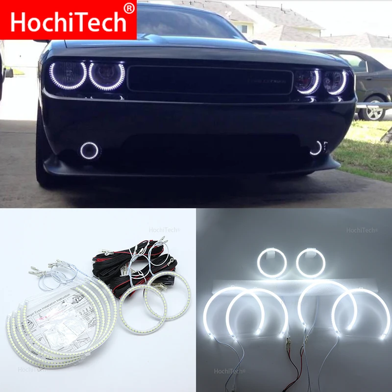 Для Dodge Challenger 2008 2009 2010 2011 2012 2013 Smd комплект светодиодов «глаза ангела» отлично Ультра яркое освещение DRL
