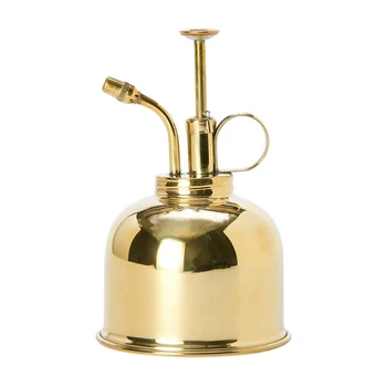 

300ml Brass Watering Pot Vintage Water Cans Succulent Plants Golden Spraying Bottle Watering Pot Garden Flower Kettle Tool