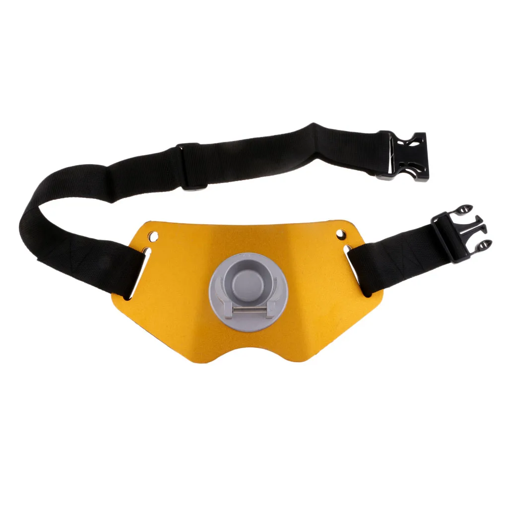 Aluminium Alloy Fishing Gimbal Fighting Waist Belt with EVA Padded, Fishing Rod Pole Holder for Big Fishes