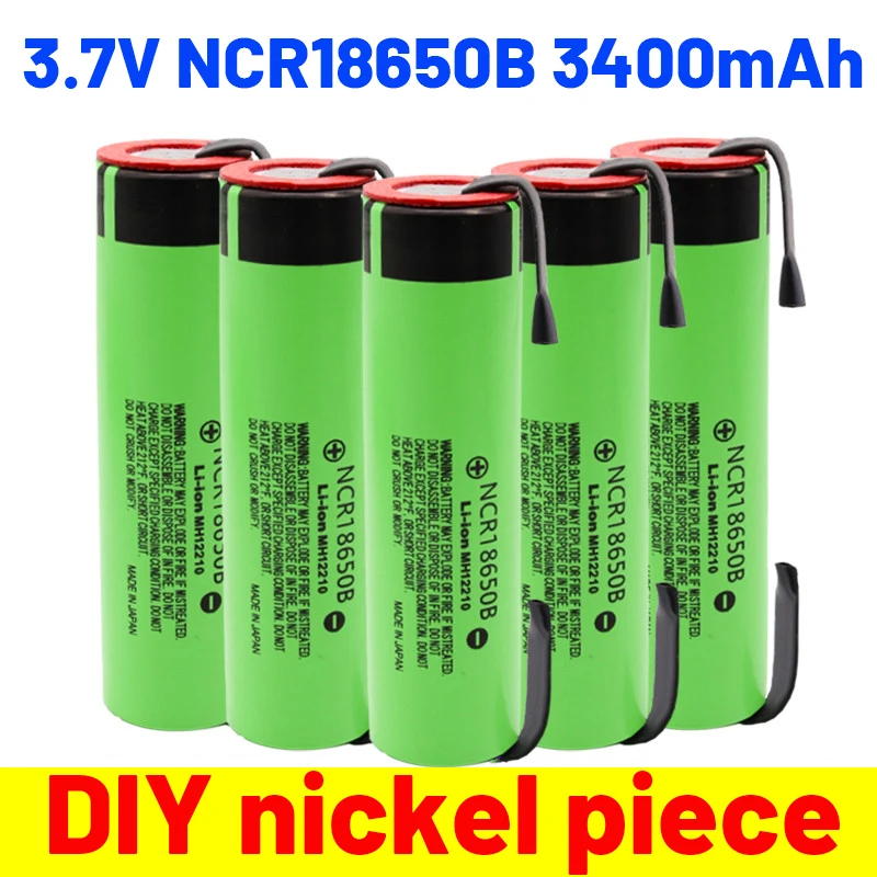 Новый Оригинальный NCR18650B 3 7 в 3400 мАч 18650 перезаряжаемый литиевый аккумулятор для