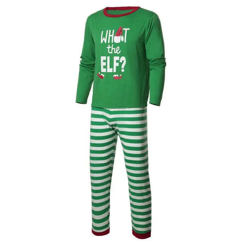 Christmas Family Pajamas Set Xmas Clothes Parent-child Suit Home Elf Sleepwear Nightwear Kids Dad Mom Matching Family Outfits
