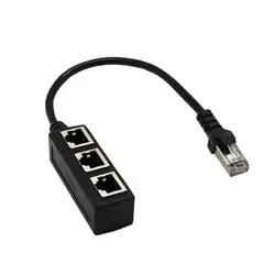 Сплиттер Ethernet RJ45 кабель-адаптер 1 штекер до 2/3 женский порт LAN Сетевой разъем провода Ethernet RJ45 Кабель-адаптер