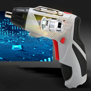 

45 set 4.8V Electric Screwdriver Cordless Drill with 45 Bits Mini Wireless Power with LED Light House Power Tools