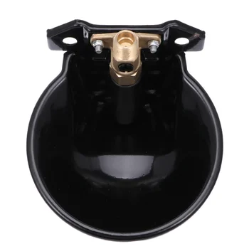 

1pc Drinking Bowl Copper Valve Livestock Iron Plate Water Bowl Farm Tools Outlet Bowl Water Trough