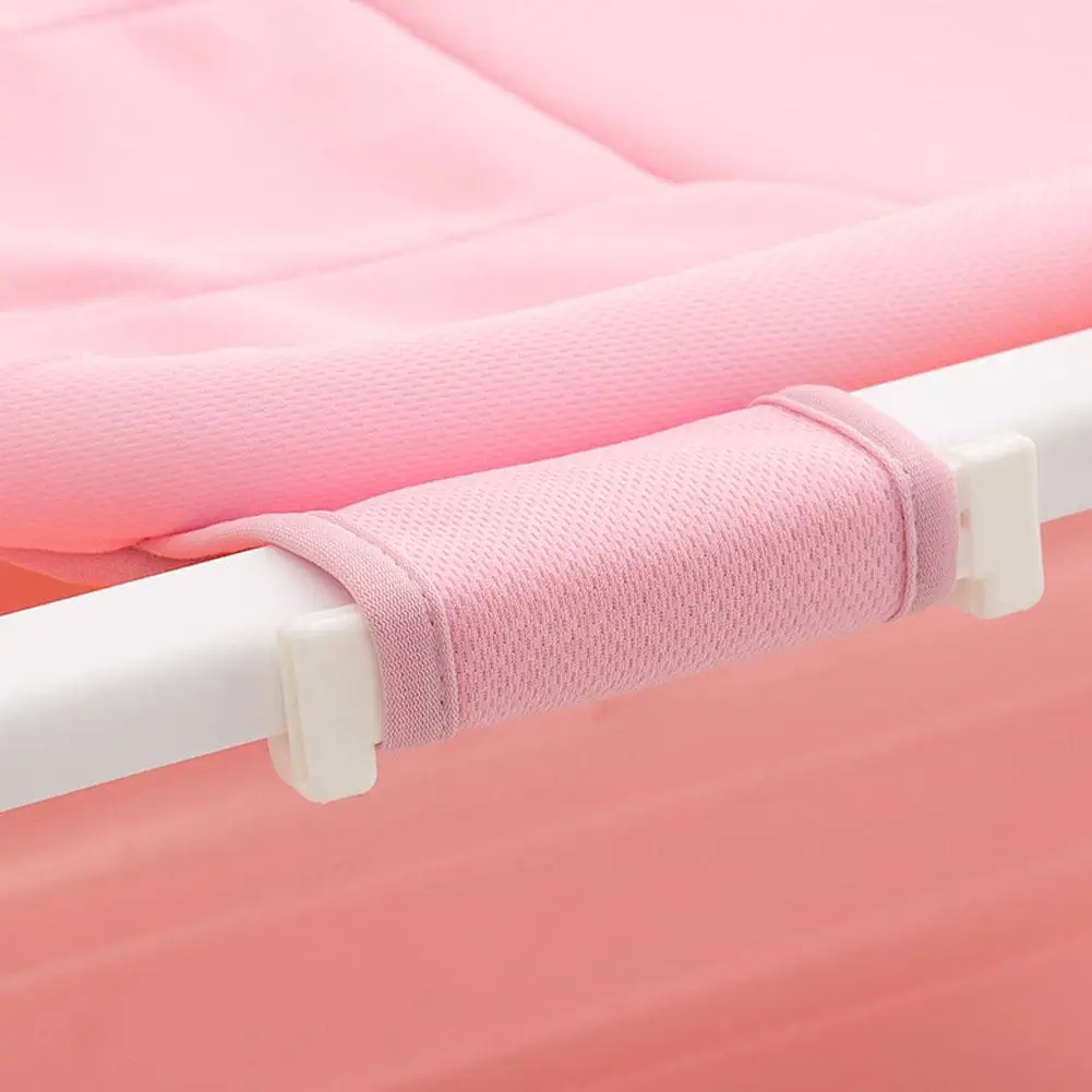 Adjustable Newborn Baby Bath Non-slip Bath Net Baby Bath Bed Bath Seat Support Net Baby Bath Net with Cute Pattern