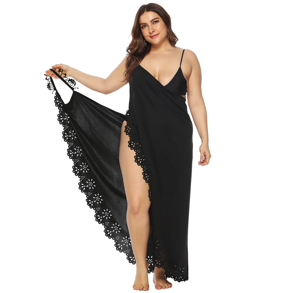 swimsuit cover up dress plus size