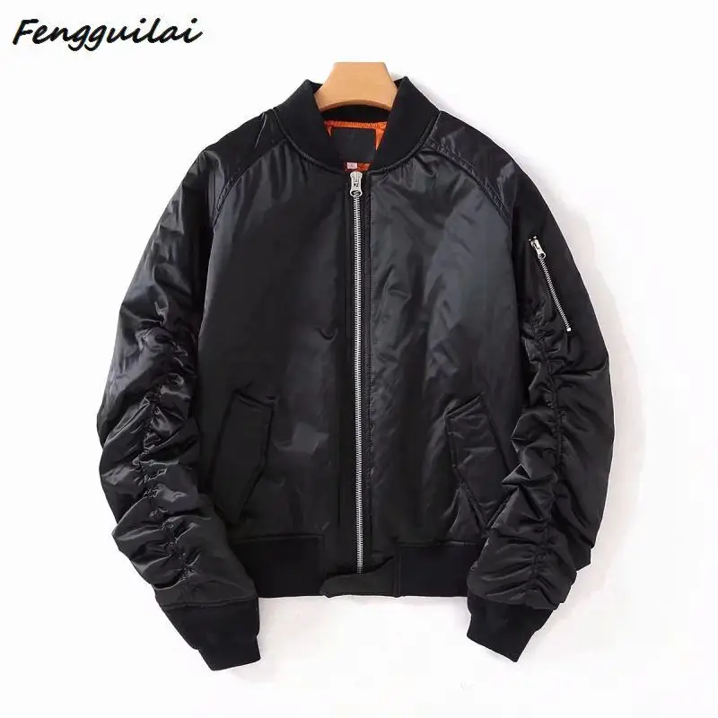 60% OFF Winter 2020 High Quality Thick Military Motorcycle Aviator Pilot Air Men Bomber Jacket Thick Warm Satin Jacket Flight Suit Jacke