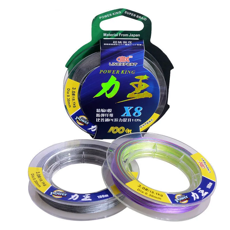 

Line Yi Tong Fish 8 Series Dyneema 100 M Fishing Lure Line Wear-Resistant Cutting Fishing fang yao xian Wholesale