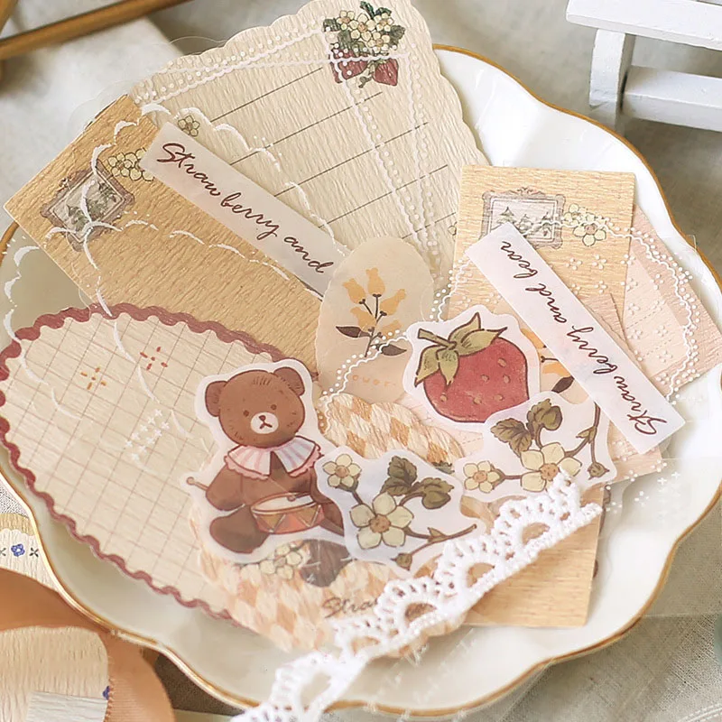 

Creative Afternoon Garden Party Series Scrapbooking Decoration Material Package Creative Ins Scrapbooking DIYD ecoration Collage