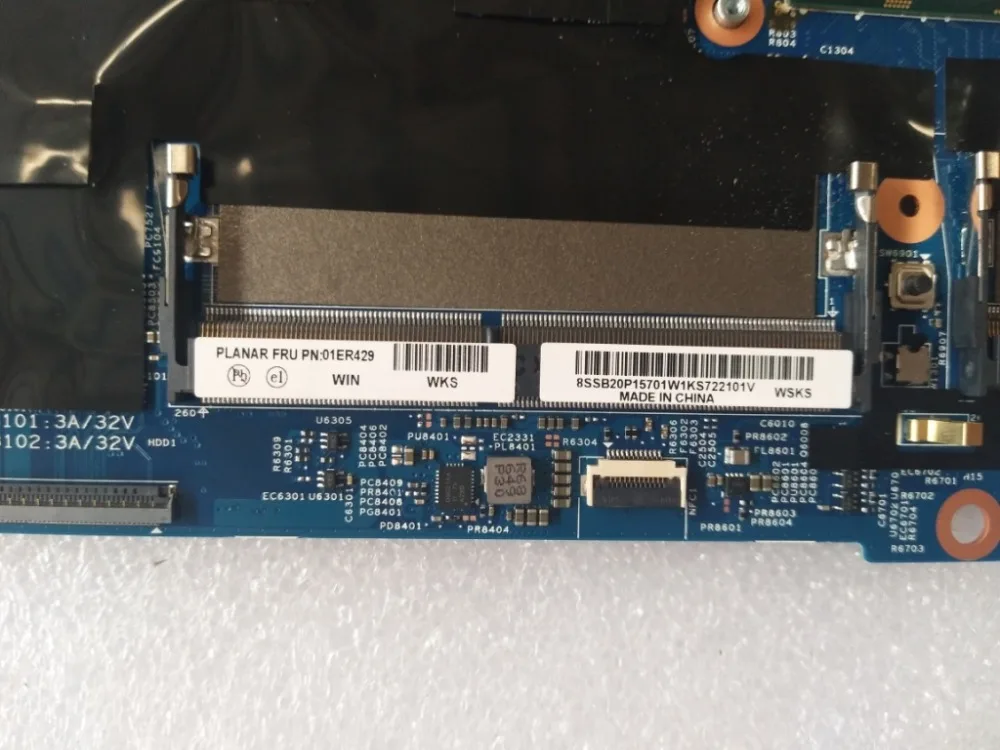 Lenovo Think pad T570 Материнская плата ноутбука cpu i7-7500 FRU: 01ER274 01YR399 02HL436 полный тест