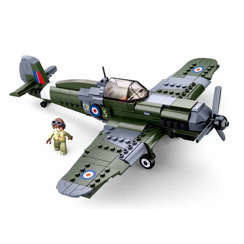 Мировые войны супер морской самолет строительные блоки WW2 военный Pazer Fighter Toys