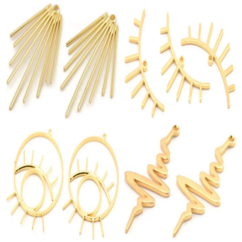 

1 шт.-10 шт., подвеска из сырой латуни золотого цвета.