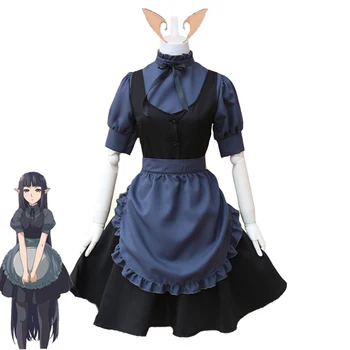 

Anime Novel Other World Canteen Arete Cosplay Costume Black Arete Maid Dress Suit Girls Woman Waitress Maid Party Costumes