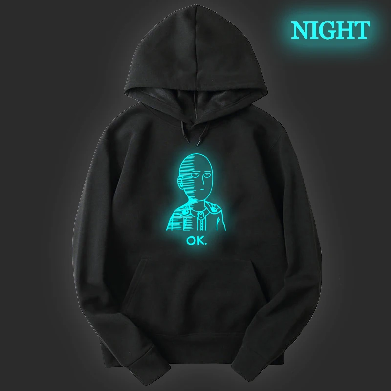 One Punch Man толстовки Harajuku для мужчин и женщин Одежда подростков Streatwear Толстовка