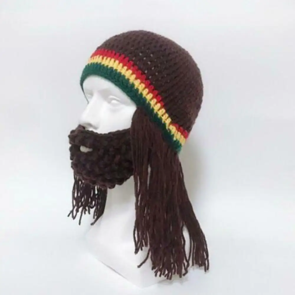 Ручная работа зимние теплые мужские варвары Vagabond Viking Beanie роговые шапки на день рождения крутые подарки кляп шапка на Хэллоуин