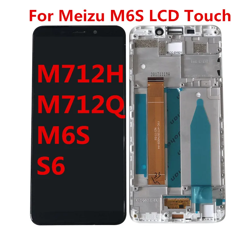 Для Meizu M6S ЖК-дисплей с сенсорным экраном дигитайзер M712H M712Q M6S S6 ЖК-дисплей для MEIZU Meilan S6 ЖК-сменный экран