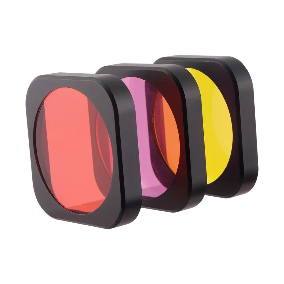 3 Colour Kit FOTOFLY фильтр для экшн-камеры UV PL Дайвинг Красный Желтый Пурпурный фильтр для объектива для Xiaomi Mijia 4K мини корпус коробка Аксессуар - Цвет: 3 Colour Kit