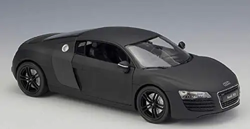 Welly 1:24 Audi R8 матовый черный литой модельный автомобиль в коробке