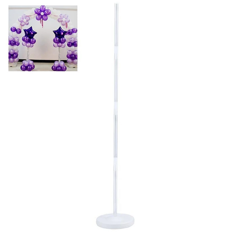  Plastic Balloon Arch Column Stand with Base Kits Wedding Birthday Party Decor