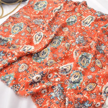 

платок женский brand hijab scarf women autumn winter Israel long red print scarf Echarpe Foulards Snood Muslim Hijab Sjaal