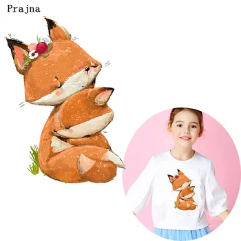 

Prajna Cartoon Animals Iron on Transfer on Cloth Printed Thermotransfer For Clothing Transfers Unicorn Vinyl Stickers Accessory