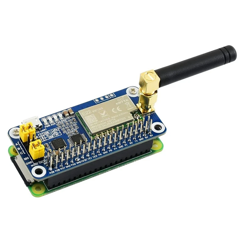 Waveshare  ̿ LoRa HAT, Ȯ Ʈ , 915MHz ļ 뿪 Ŀ, SX1262