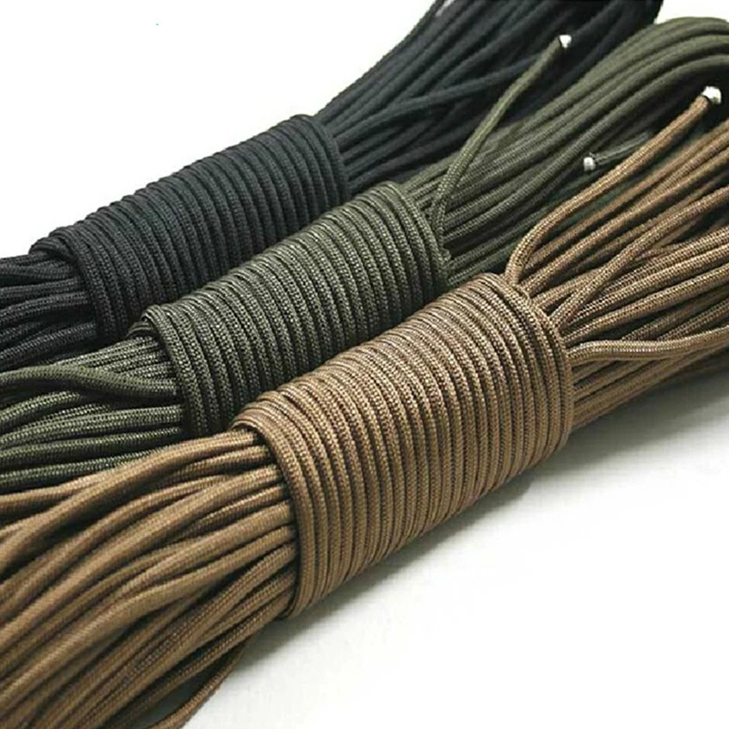 

Dia.4mm Climbing Rope Parachute Cord Lanyard Rope Mil Spec Type 7 Strand Outdoor Climbing Camping Survival Paracord 31 Meters