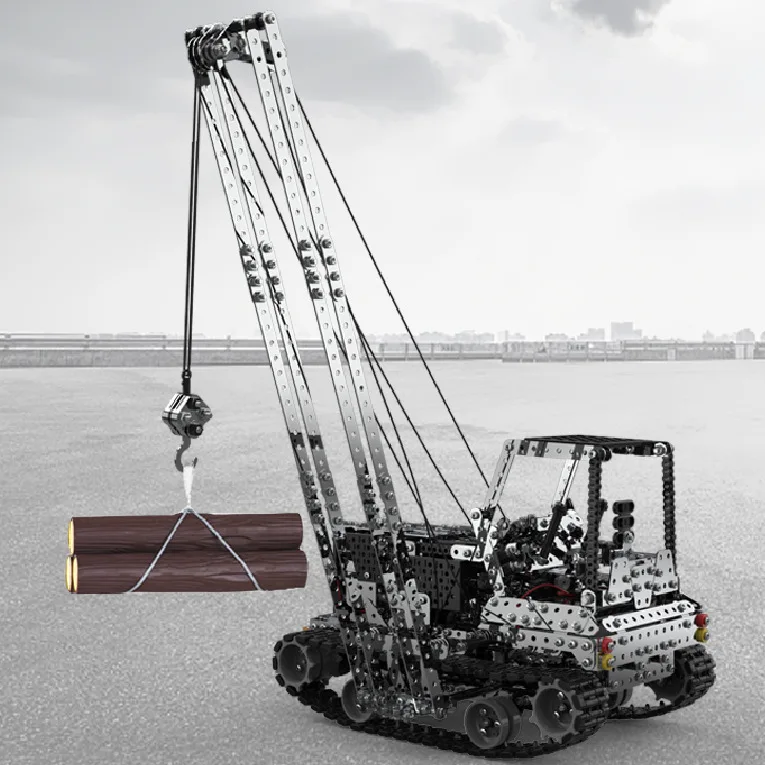 Newest 2.4G 10CH RC Crane DIY Stainless Steel Assemble Vehicle Dump Truck Metal RC Car Model Assembly Toys For Kids Newest 2.4G 10CH RC Crane DIY Stainless Steel Assemble Vehicle Dump Truck Metal RC Car Model Assembly Toys For Kids