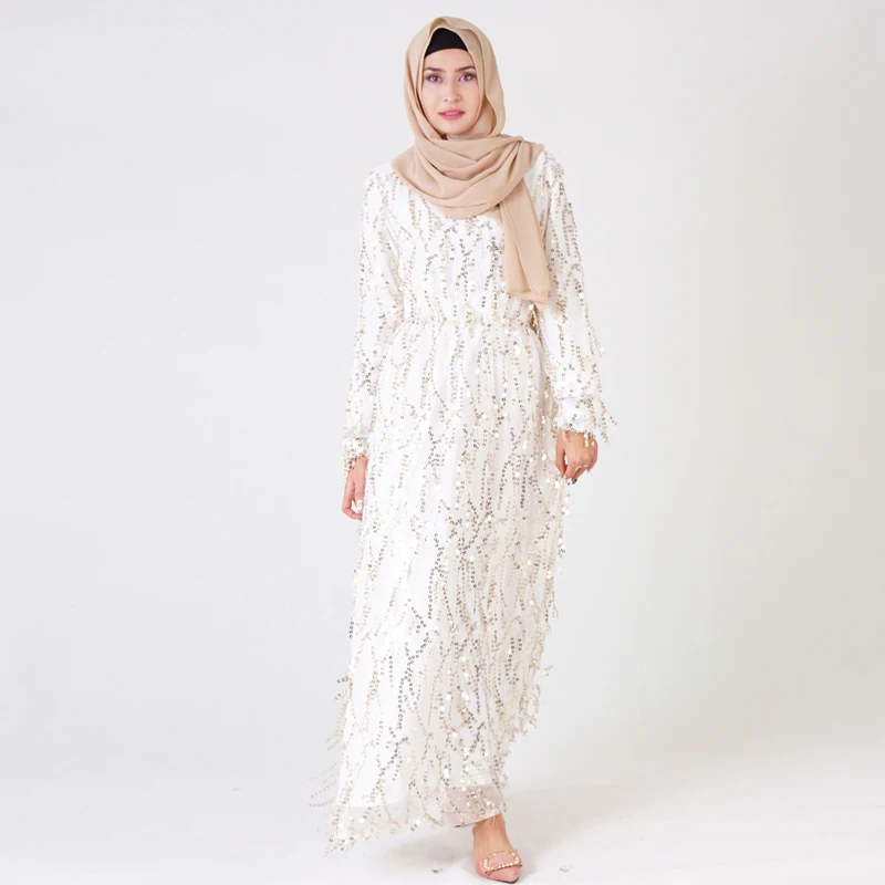 Абайя с блестками турецкий Дубайский хиджаб мусульманское платье абайя s Кафтан Исламская одежда для женщин марокканский кафтан пакистанские платья Elbise