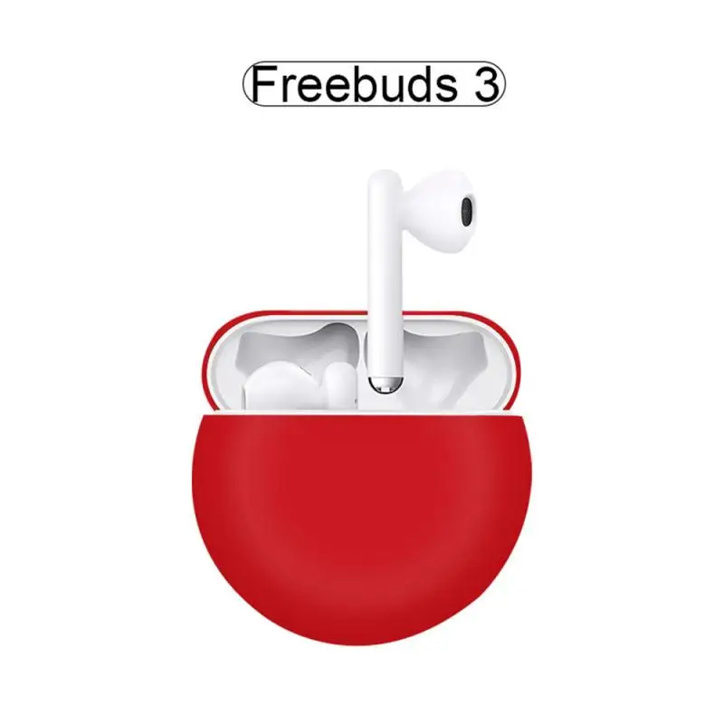 red Модные bluetooth-наушники, силиконовый чехол, водонепроницаемый чехол для huawei Freebuds 3, чехол для huawei - Цвет: red