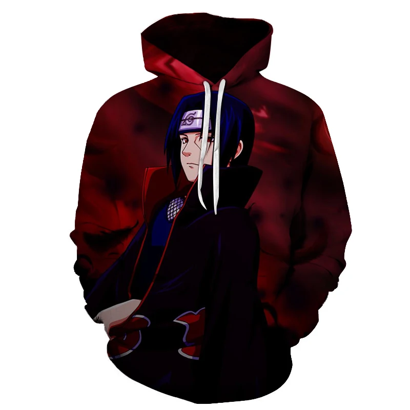Naruto Series 3D Digital Print Hoodies Men Hoodies Spring Autumn New Youth Loose Sportswears Casual Long Sleeve Pocket Pullovers