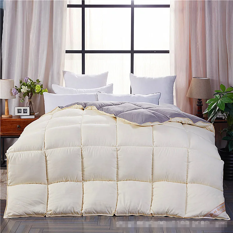 

95 % White Goose/Duck Down Quilt Duvets Thickening Winter Comforters 100% Cotton Cover King Queen Twin Full Size