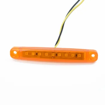 

24V Car marker light ABS plastic DC 24V Turn signal 20pcs Set Amber 9LED