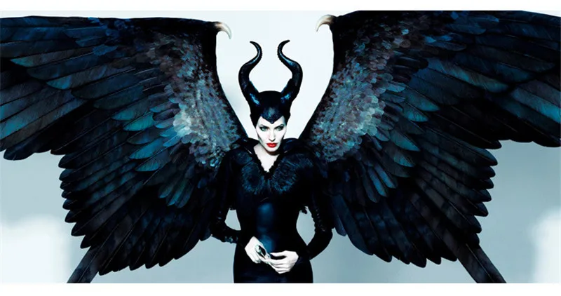 Хэллоуин Косплэй жуткий Maleficent ведьма рога шляпа Головные уборы латексная маска шлем вечерние черный queen головной убор шляпа Кепки