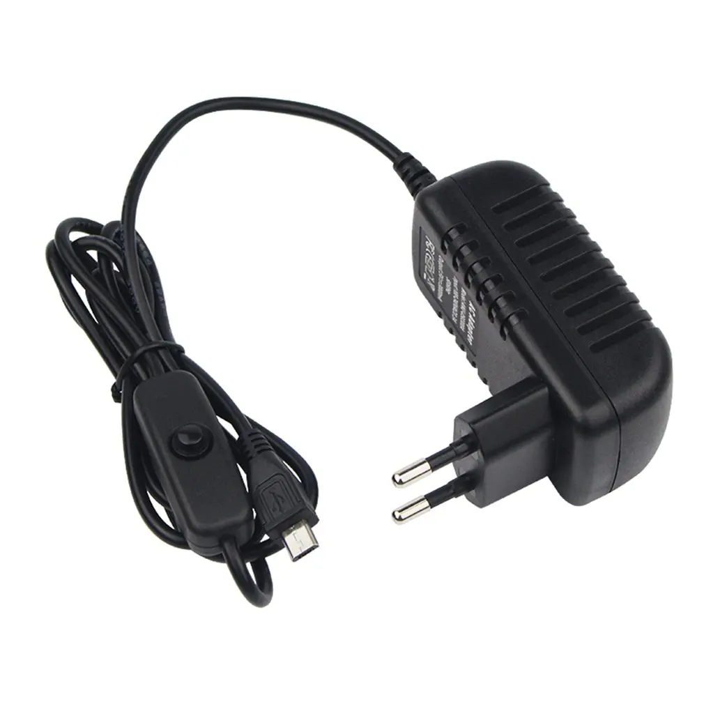 5V 3A зарядное устройство с адаптером переменного тока Micro USB кабель с выключателем питания для Raspberry Pi 3 pi pro Модель B+ Plus