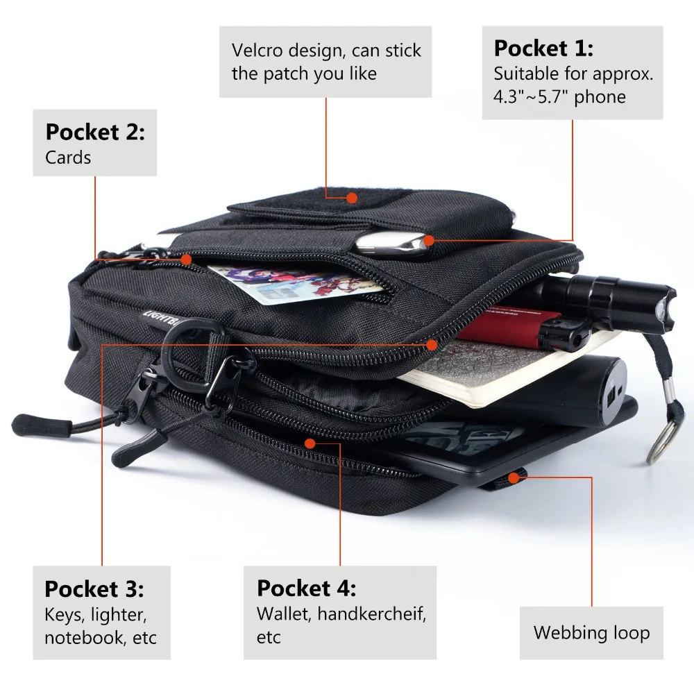 3 Fishing waist bag for men