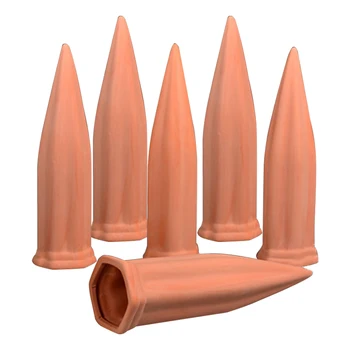 

6pcs Self Irrigation Bottle Drip Plant Watering Stakes System Home Automatic Garden Flower Spikes Ceramic Vacation Waterer