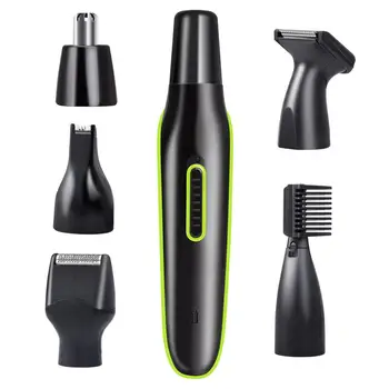 

Electric Hair Clipper 5 In 1 Multifunctional Compact Shaving Trimmer With Strong Motor For Nose Ear Eyebrow Hairs Removing