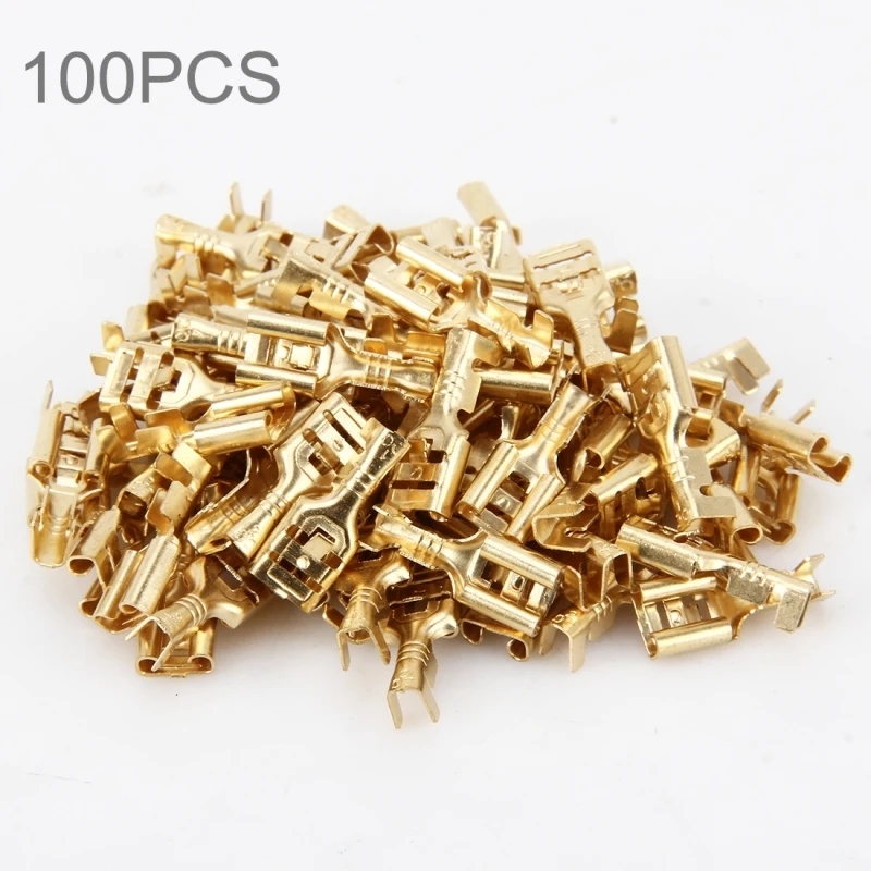 Other Parts & Accessories 100 PCS 2.8mm/ 6.3mm Cable Spade Plug